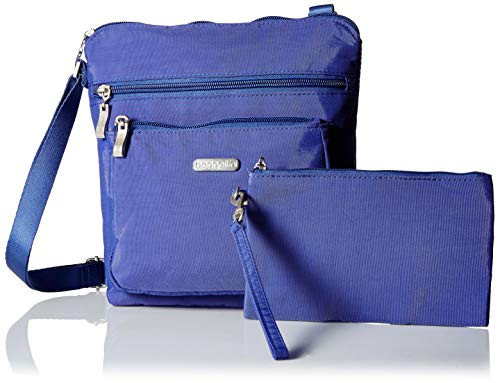 Baggallini Pocket Crossbody Bag With RFID Protected Wristlet  Periwinkle