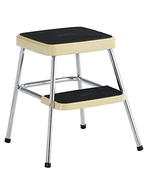 COSCO 11330CBY1E Stylaire Retro Two  Yellow  one Pack  Step Stool