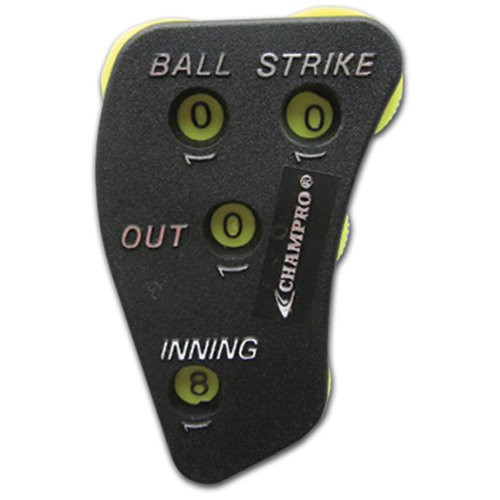 Champro Umpire Indicator, 4 Dial (Black/Optic Yellow)