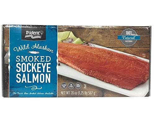 Trident Wild Alaskan Smoked Sockeye Salmon   567g 20 Oz
