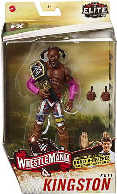 Kofi Kingston WWE Elite Wrestlemania 36 Mattel Toy Wrestling Action Figure Kofi Kingston WWE Elite Wrestlemania 36 Mattel Toy Wrestling Action Figure