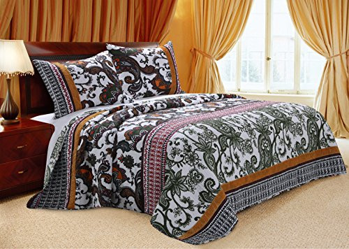 Greenland Home Orleans Quilt Set  3 Piece Full Queen