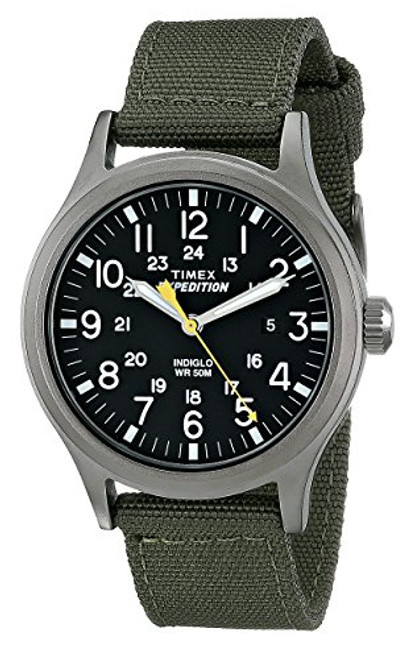 Timex Men s T49961 Expedition Scout 40 Green Nylon Strap Watch