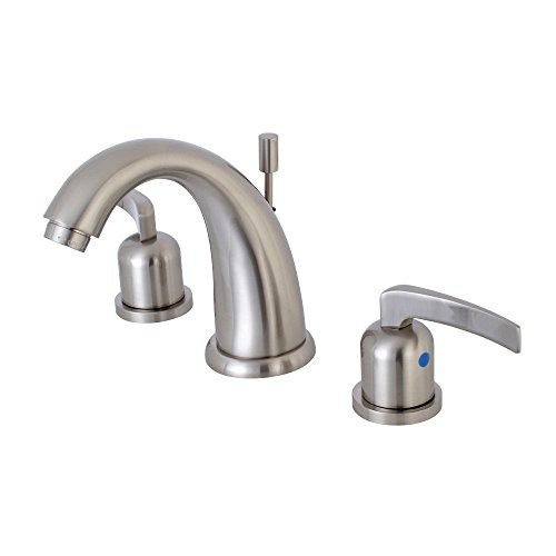 Kingston Brass KB8988EFL Centurion 8  Widespread Lavatory Faucet with Retail Pop up  Brushed Nickel