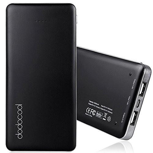 dodocool Portable Power Bank External Backup Battery Charger 12000mAh
