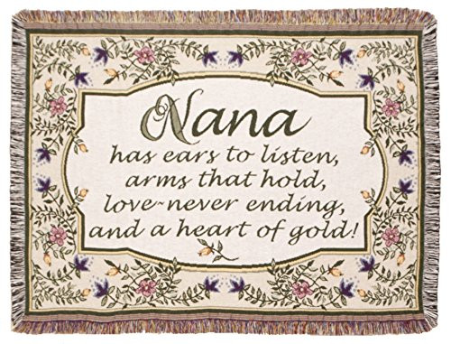 Simply Home Heart of Gold  Nana  Tapestry Throw