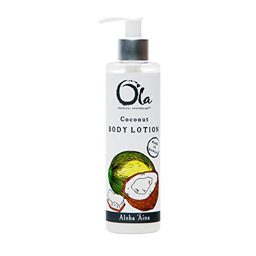 Ola Tropical Apothecary Coconut Body Lotion with Pure Tropical Oils and Plant Extracts   8 fl oz