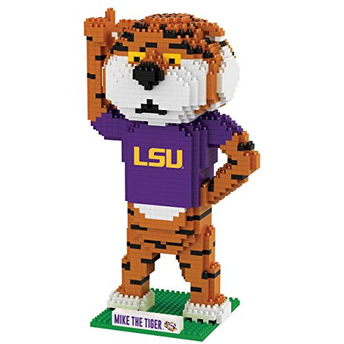 LSU Tigers NCAA 8  Thematic BRXLZ 3D Building Blocks Set Mascot   Mike the Tiger