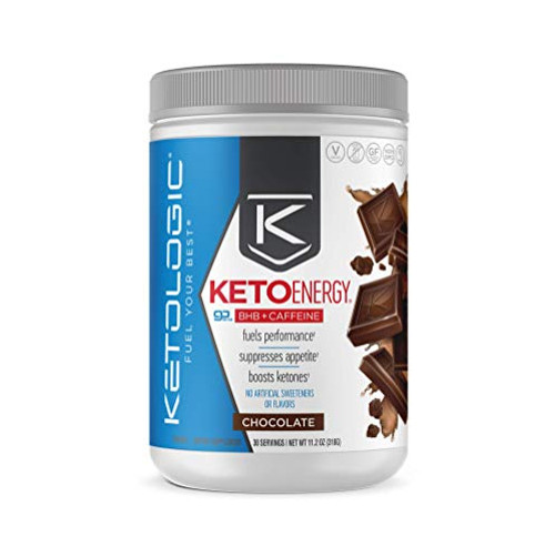 KetoLogic BHB Exogenous Ketones Powder with Caffeine 30 Servings Keto Pre Workout Boosts Ketosis Energy Focus Support Keto Diet with Beta Hydroxybutyrate Keto BHB Salts Chocolate KetoLogic BHB Exogenous Ketones Powder with Caffeine 30 Servings Keto Pre Workout Boosts Ketosis Energy Focus Support Keto Diet with Beta Hydroxybutyrate Keto BHB Salts Chocolate