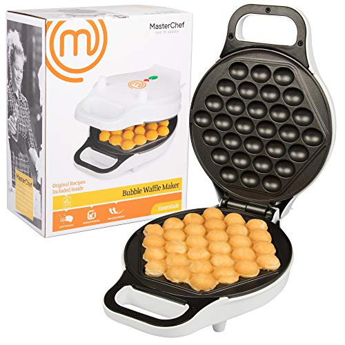 MasterChef Bubble Waffle Maker Electric Non stick Hong Kong Egg Waffler Iron Griddle w FREE Recipe Guide Ready in under 5 Minutes MasterChef Bubble Waffle Maker Electric Non stick Hong Kong Egg Waffler Iron Griddle w FREE Recipe Guide Ready in under 5 Minutes