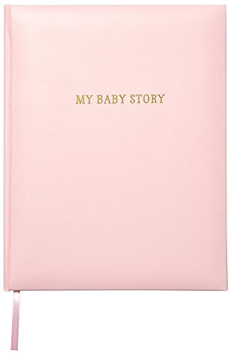 C R  Gibson Perfect Bound Pink Leather Memory 64 Pages Book for Newborn and Baby Girls  9  x 11 125