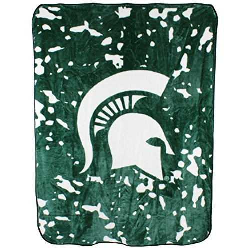 College Covers NCAA Rachel Throw Blanket  63  x 86   Michigan State Spartans