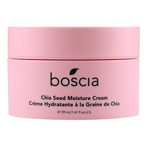 boscia Chia Seed Moisture Cream   Vegan  Cruelty Free  Natural and Clean Skincare   Super Rich Moisturizer for Long lasting Hydration  1 61 fl  oz