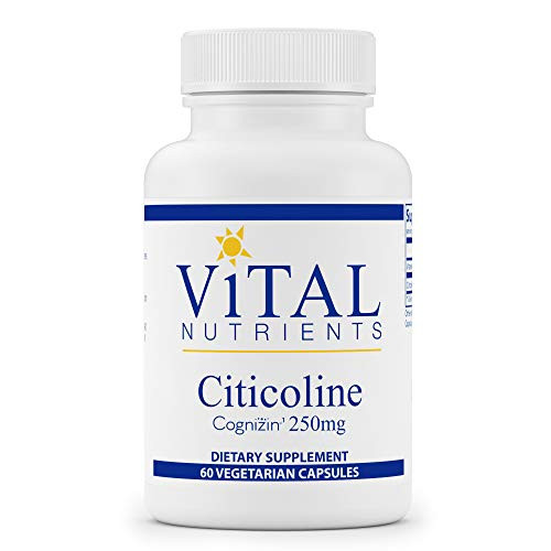 Vital Nutrients   Citicoline   Mental Focus and Attention   60 Capsules per Bottle   250 mg