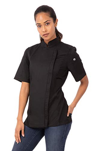 Chef Works Women s Springfield Chef Coat  Black  X Large