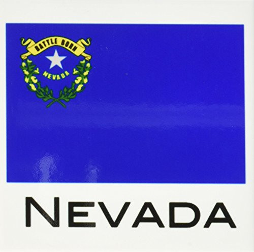 3dRose CST 107378 4 Nevada State Flag Ceramic Tile Coasters  Set of 8