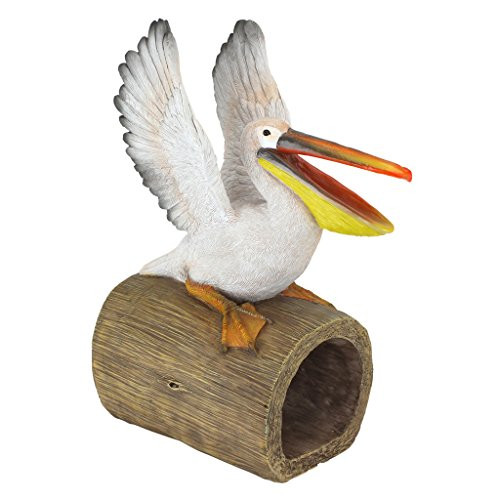 Design Toscano QM2868800 Splash The Pelican Gutter Guardian Downspout Statue  Full Color