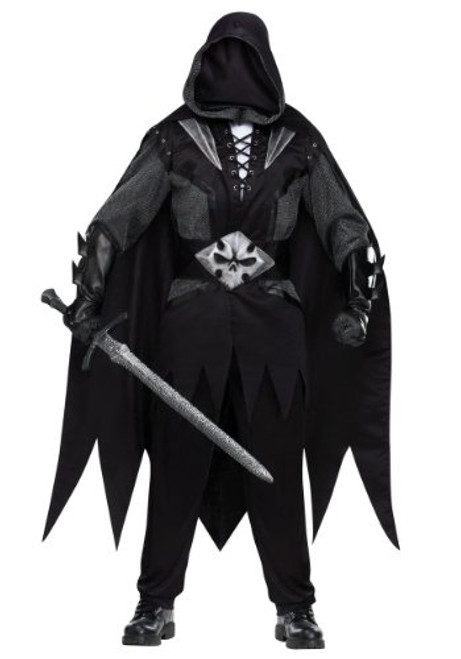 Fun World Men s Evil Knight Costume Standard Black