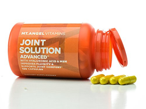 Mt  Angel Vitamins   Joint Solution Advanced  with Curcumin C3 Complex  Glucosamine  Hyaluronic Acid  Bromelain  Collagen Type 2   MSM  Improves Fluidity   Supports Joint Comfort  120 Capsules