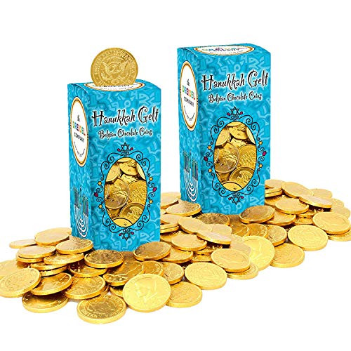 Hanukkah Chocolate Gelt Nut Free Belgian Milk Chocolate Coins 1LB Over 200 Coins OU D Kosher Chanukah Gelt 2 Pack Hanukkah Chocolate Gelt Nut Free Belgian Milk Chocolate Coins 1LB Over 200 Coins OU D Kosher Chanukah Gelt 2 Pack