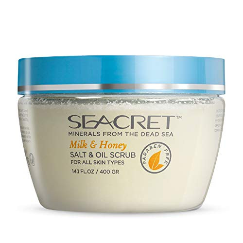 SEACRET Minerals From The Dead Sea  Salt   Oil Scrub 14 1 FL OZ  Milk   Honey