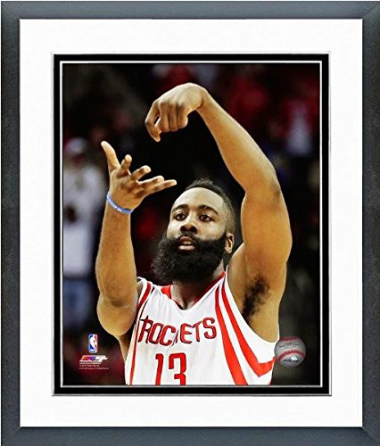 NBA James Harden Houston Rockets Action Photo  Size  12 5  x 15 5   Framed