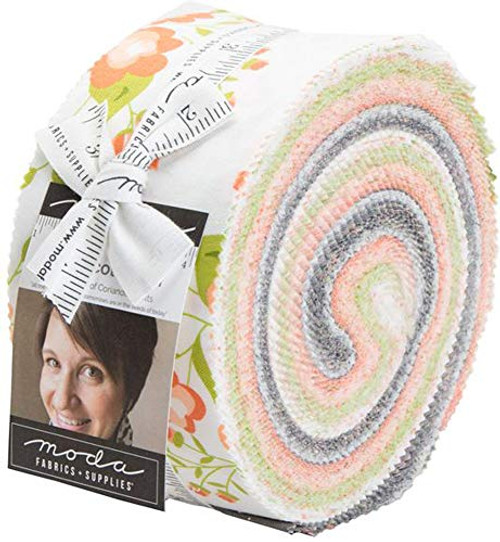Corey Yoder Apricot and Ash Jelly Roll 40 2 5 inch Strips Moda Fabrics 29100JR Corey Yoder Apricot and Ash Jelly Roll 40 2 5 inch Strips Moda Fabrics 29100JR