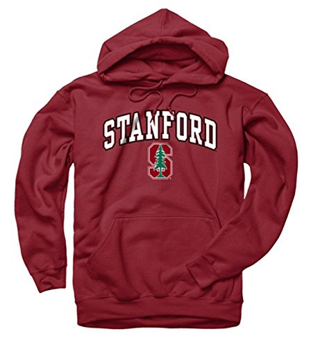 Campus Colors NCAA Adult Arch   Logo Gameday Hooded Sweatshirt  Stanford Cardinal   Cardinal  XX Large