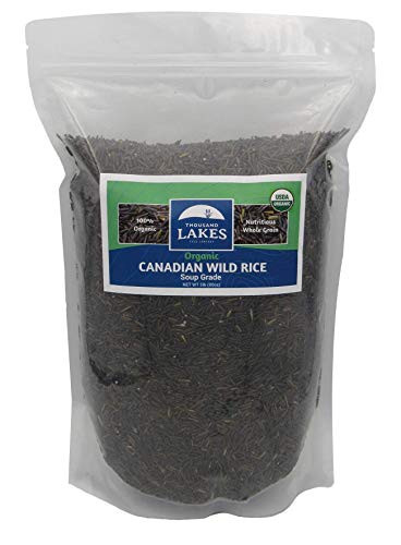 Thousand Lakes ORGANIC Canadian Wild Rice   Soup Grade   Bulk   5 pounds   100 Wild Rice   Wild Harvested