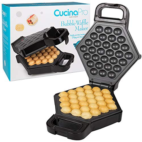 Bubble Waffle Maker Electric Non stick Hong Kong Egg Waffler Iron Griddle Ready in under 5 Minutes Free Recipe Guide Included Bubble Waffle Maker Electric Non stick Hong Kong Egg Waffler Iron Griddle Ready in under 5 Minutes Free Recipe Guide Included