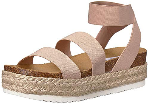 Steve Madden Women s Kimmie Wedge Sandal  Blush  8 M US
