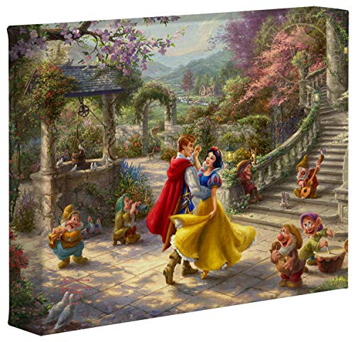 Thomas Kinkade Studios Snow White Dancing In The Sunlight 8 x 10 Canvas Wrap