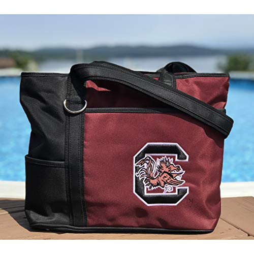 NCAA South Carolina Fighting Gamecocks Tote Bag with Embroidered Logo NCAA South Carolina Fighting Gamecocks Tote Bag with Embroidered Logo