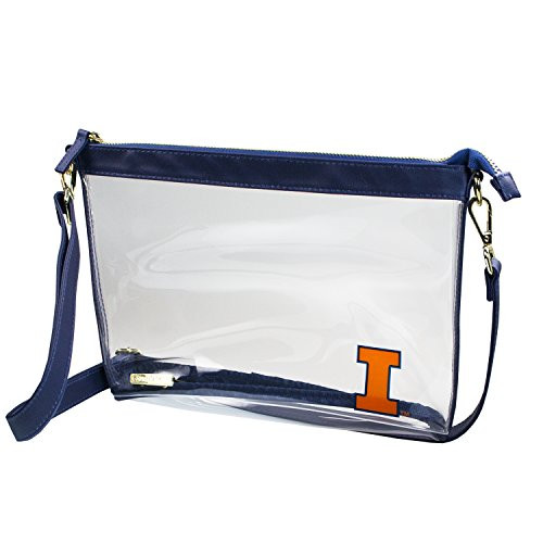 Capri Designs Clear Large Crossbody Bag Stadium Approved UIUC Fighting Illini University of Illinois Urbana Champaign NCAA Licensed Capri Designs Clear Large Crossbody Bag Stadium Approved UIUC Fighting Illini University of Illinois Urbana Champaign NCAA Licensed