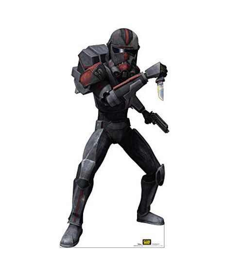 Advanced Graphics Bad Batch Clone   Hunter Life Size Cardboard Cutout Standup   Star Wars  The Clone Wars  Season 7