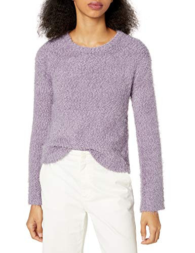 BB Dakota Junior s get Boucle Crew Neck Sweater  Steel Lavender  Medium