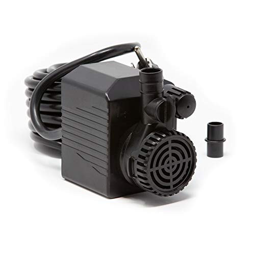Spaces Places M290AS 290 GPH Auto Shut Pump for Indoor Outdoor Waterfalls  Gardens  Koi Ponds  and Other Water Features  Black