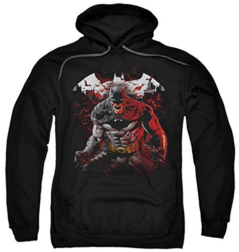 Batman Raging Bat Officially Licensed Adult Pullover Hoodie
