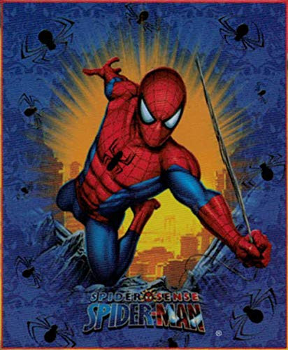 Franco MFG Marvel Amazing Spiderman Plush Fleece Throw Blanket - Spider Sense