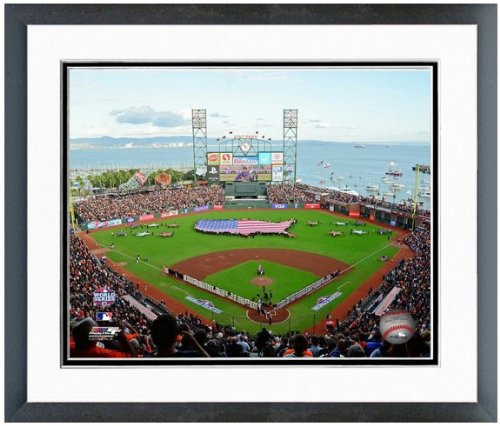 AT T Park San Francisco Giants 2012 World Series MLB Stadium Photo  Size 12 5  x 15 5   Framed