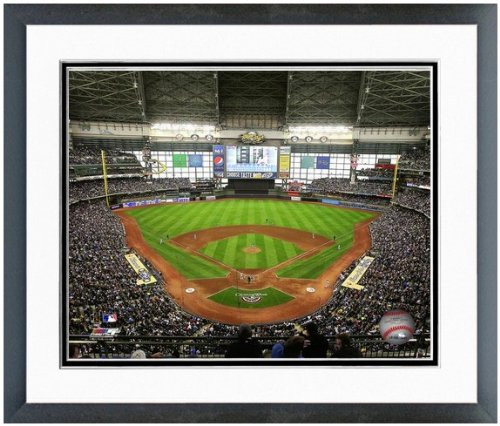 Milwaukee Brewers Miller Park MLB Stadium Photo 12 5  x 15 5  Framed