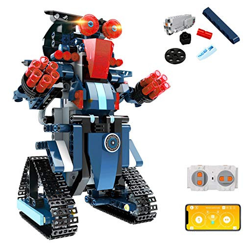 STEM Building Block Toy RC Robot for Kids  aukfa App Controlled   Remote Control Robotic Toy for Boys and Girls  Engineering Educational Build Kit   Early Learning Birthday Gift for 8 Years and Up
