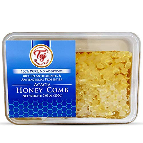 Great Bazaar All Natural Raw Honeycomb Acacia Honey Comb  200g  7 05oz   6 Pack