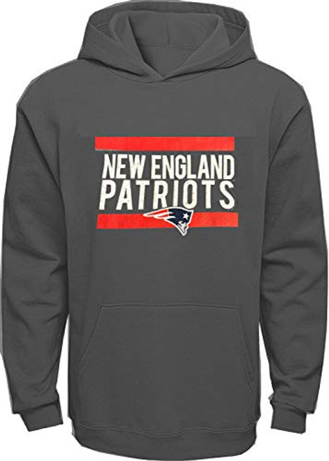 New England Patriots NFL Boys Youth 8 20 Charcoal Pullover Hoodie Sweatshirt Youth Large 14 16 New England Patriots NFL Boys Youth 8 20 Charcoal Pullover Hoodie Sweatshirt Youth Large 14 16