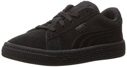 PUMA Baby Suede Classic Badge Sneaker  Black Black  9 M US Toddler