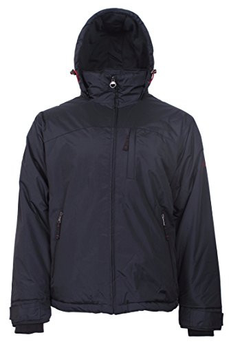 J  Whistler Men s Presidential Work Insulated Hooded Fleece Jacket Coat Black M