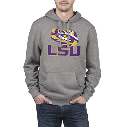 Top of the World Lsu Tigers Men s Dark Charcoal Gray Hoodie Sweatshirt  XX Large