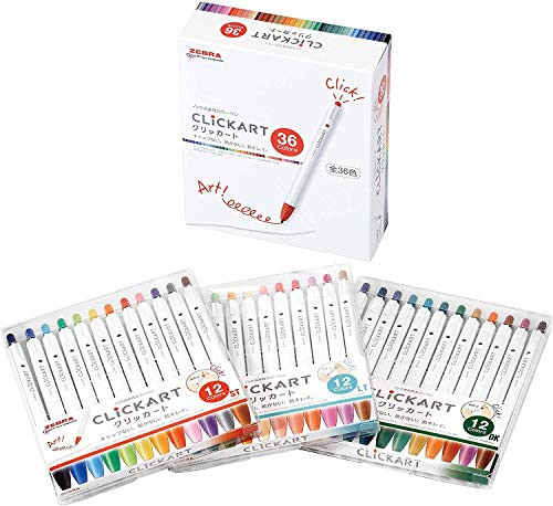 Zebra Clickart Water based Pen All Colors 36 Colors Set WYSS22 36C