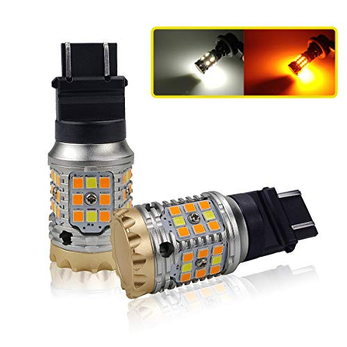 LivTee 3157 4157 3155 3457 Switchback LED Bulbs   Daytime Running Lights DRL Turn Signal Blinker Light Error Free Canbus   Anti Hyper Flash  White Amber