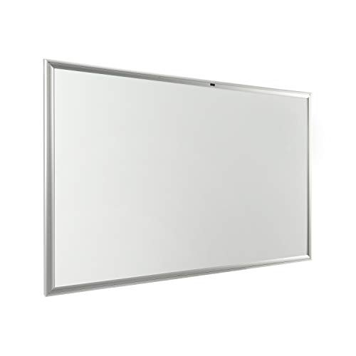 Magnetic Dry Erase Board - 4THOUGHT 36 X 24 Inches Hanging Whiteboard Decorative Wall-Mounted Magnetic Bulletin Board with Elegant Aluminium Art Frame